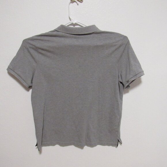Nike Polo Shirt Vintage Short Sleeve Swoosh Y2K Preppy Gray Men's size XXL - Picture 3 of 7